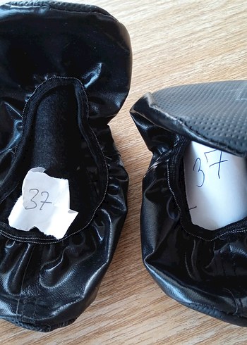 Kız Çocuk Siyah Deri Babet - Görsel 4