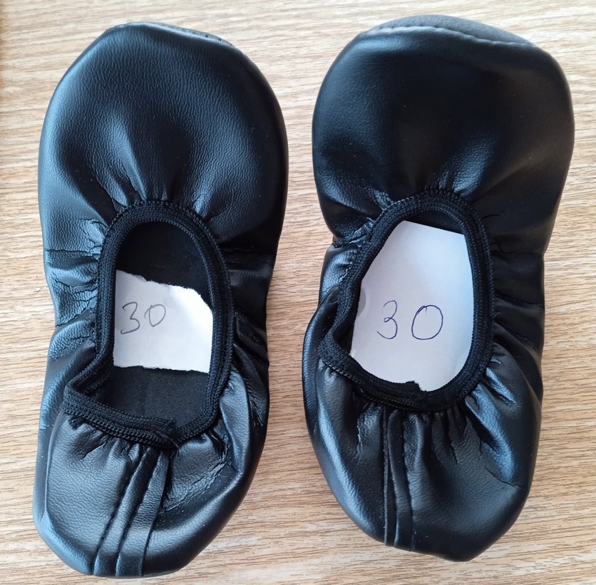 Kız Çocuk Siyah Deri Babet - Görsel 2