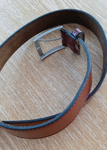 Kahverengi Suni deri Tokalı ERKEK Kemeri - Görsel 4