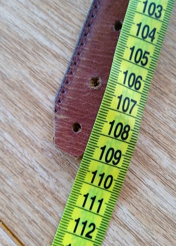 Kahverengi Suni deri Tokalı ERKEK Kemeri - Görsel 3