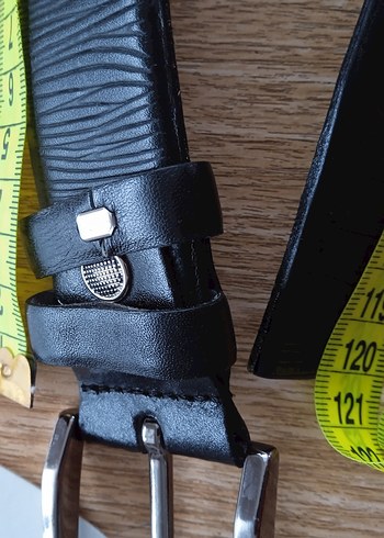 Siyah Minimalist Erkek Biker Kemer - Görsel 2