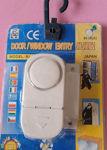 Beyaz Kapı/Pencere Giriş Alarmı 90 dB - Görsel 2