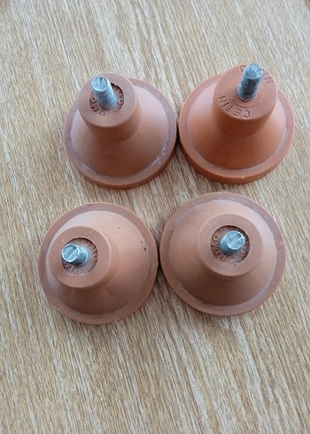 Döner Metal Vidalı Kahverengi Ayaklar - Görsel 7