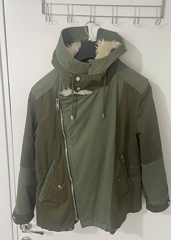 Zara kürklü mont - Görsel 6