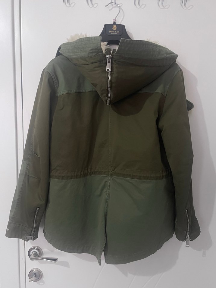 Zara kürklü mont - Görsel 4