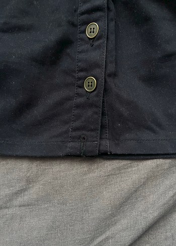 Düğmeli Siyah Mini Etek - Görsel 6