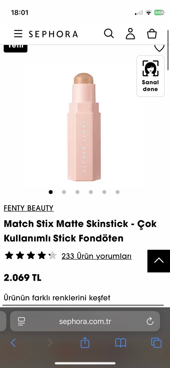 fenty beauty highlighter & fondoten - Görsel 3