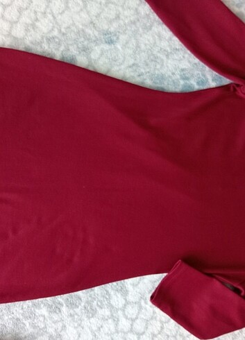 Dirsek kollu omuz detaylı mini elbise - Görsel 3