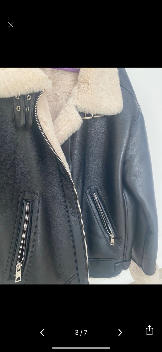 PULL&BEAR Kadın Peluş Dış Giyim - Görsel 3