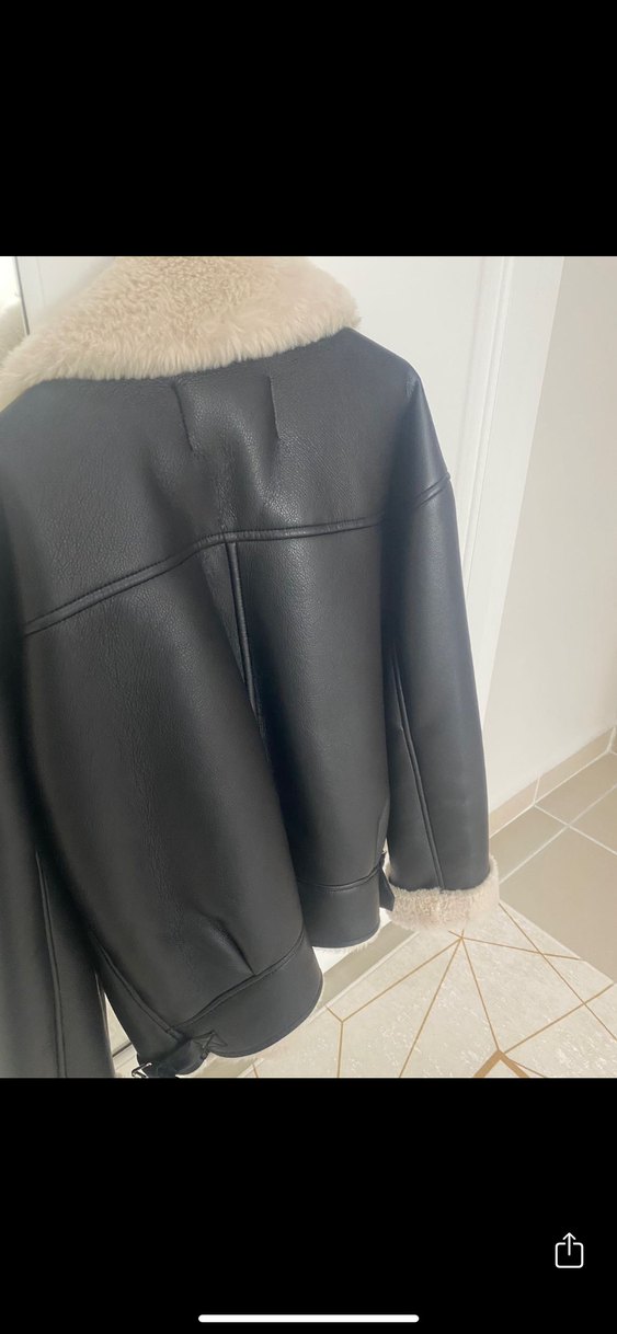 PULL&BEAR Kadın Peluş Dış Giyim - Görsel 4