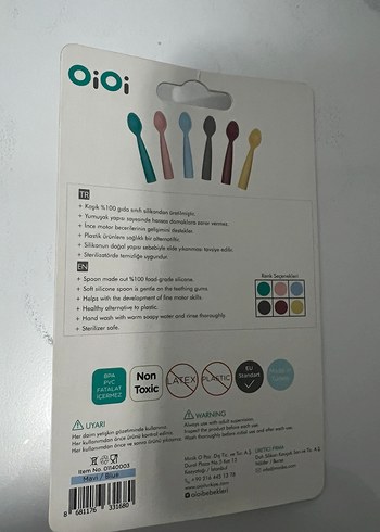 Sıfır ürün Nam Nam Silikon Bebek Kaşığı - Turkuaz - Görsel 2