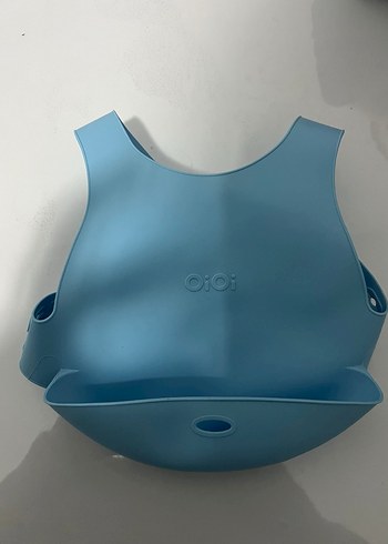 Oioi önlük 2 kez takıldı Mavi Bebek Önlüğü - Görsel 2