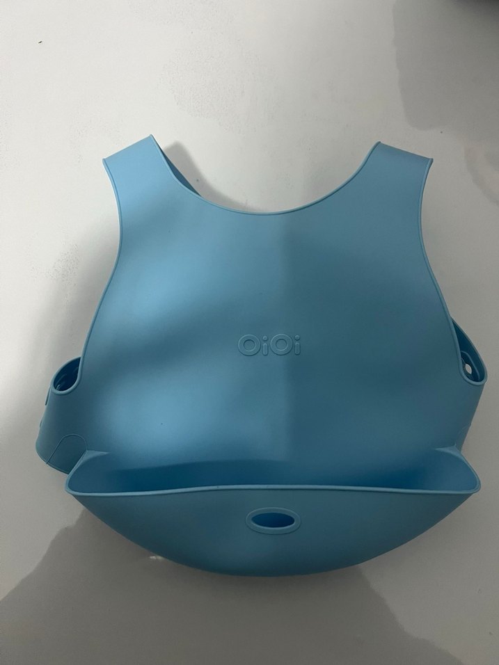 Oioi önlük 2 kez takıldı Mavi Bebek Önlüğü - Görsel 2