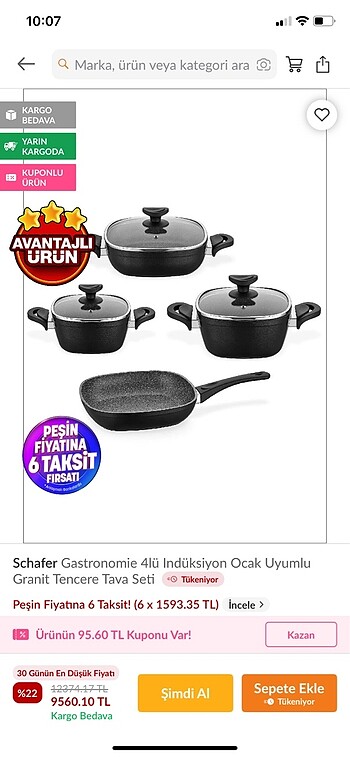 Schafer gastronomie tencere seti - Görsel 7