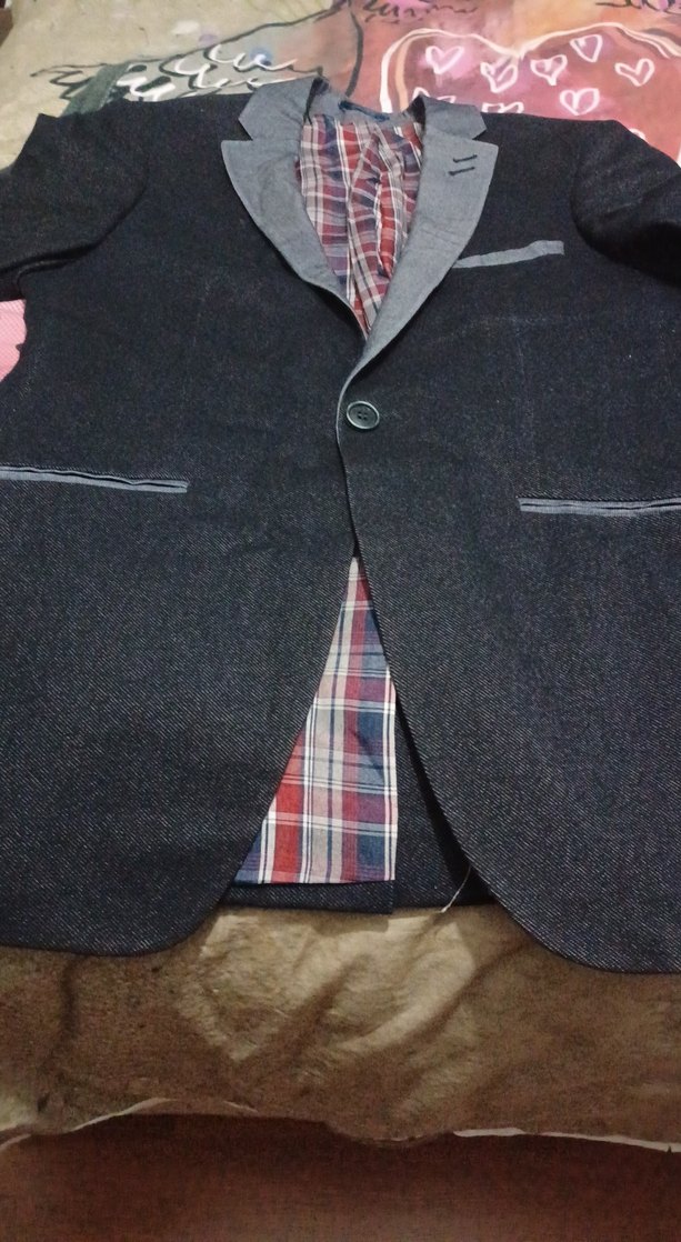 Gri Düğmeli Erkek Ceket - Görsel 2