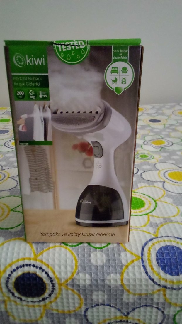 Kiwi Kompakt Beyaz Buharlı Ütü - Görsel 2