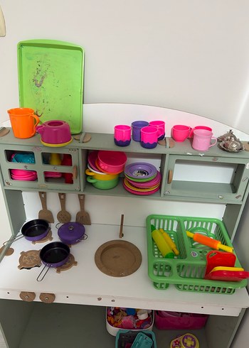 Gri Çocuk Oyun Mutfak Seti - Görsel 2