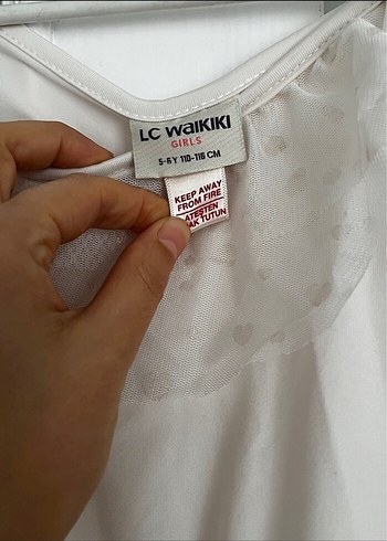 Beyaz Kolsuz Fırfırlı Kız Çocuk Elbise - Görsel 2