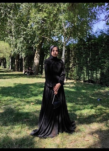 s Beden siyah Renk Lamia Giyim Uzun Kuyruklu Abiye