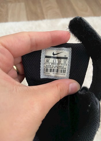 Nike Siyah Erkek Çocuk Spor Ayakkabı Velcro