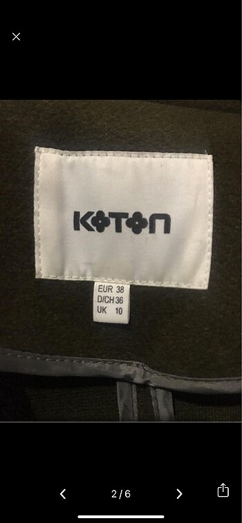 Koton Kısa kaban
