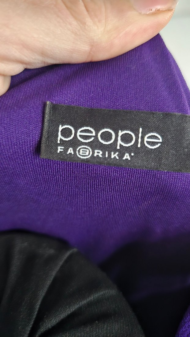 fabrika.marka Mor V Yaka Midi Kadın Elbise - Görsel 4