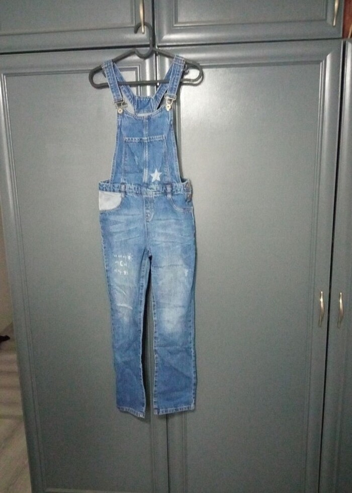 Salopet kot pantolon  - Görsel 2