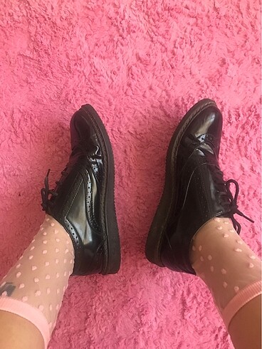 38 Beden siyah Renk Kadın Rugan Loafer Siyah Ayakkabı