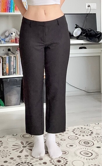 y2k düşük bel kumaş pantolon