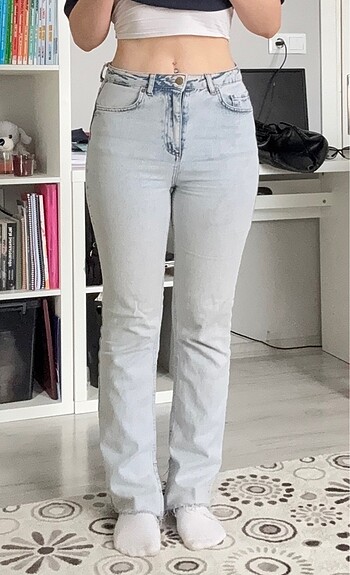 trendyolmilla kadın flare kot pantolon