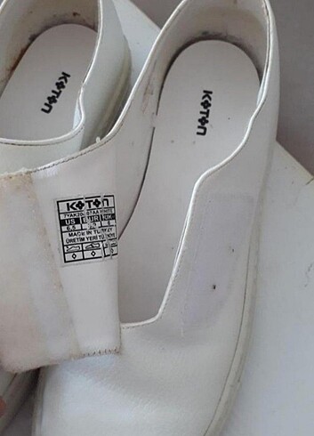 39 Beden Koton beyaz spor ayakkabı 