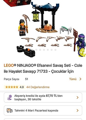  Beden Lego ninjago 71733