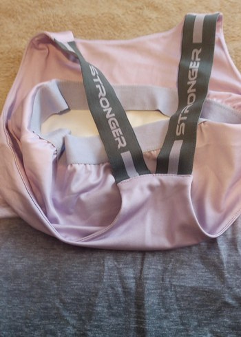 Pembe Baskılı Spor Straplez Atlet - Görsel 4