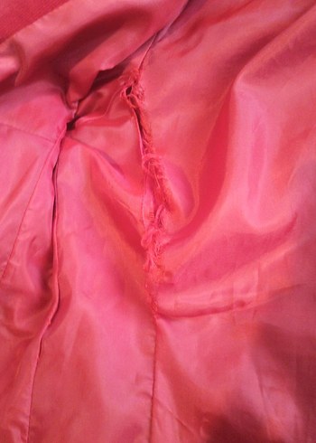 Kırmızı kadife Kadın Blazer Ceket - Görsel 3