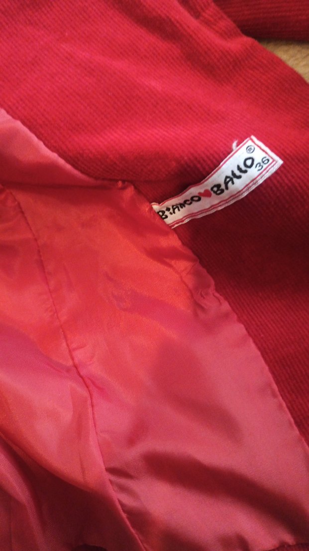 Kırmızı kadife Kadın Blazer Ceket - Görsel 4