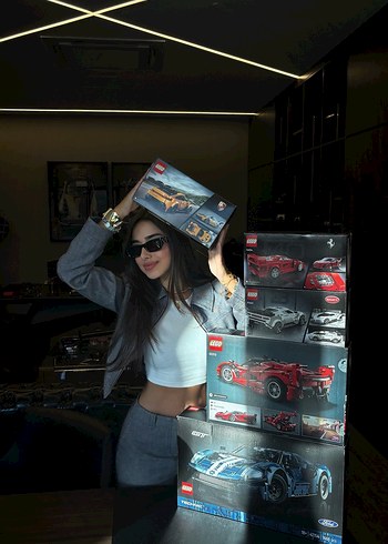 Gri Kadın Denim Ceket Fermuarlı - Görsel 5