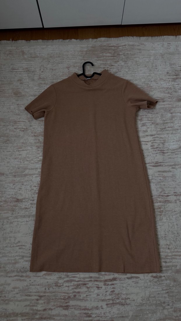 Kahverengi elbise - Görsel 2
