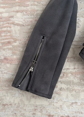 Kemerli gri kadife Gotik Ceket - Görsel 8