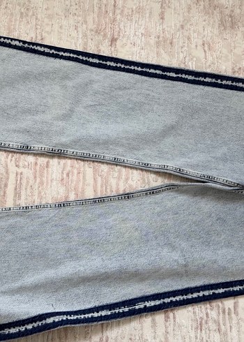 Vdr Kadın Mini Fitilli Mavi Batik Kot Pantolon - Görsel 6