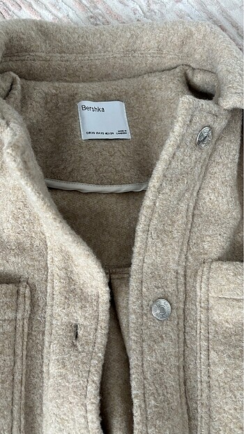 Krem ceket Bershka - Görsel 2