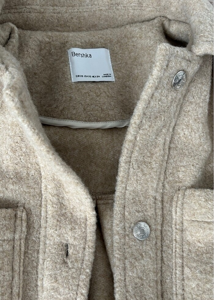 Krem ceket Bershka - Görsel 2