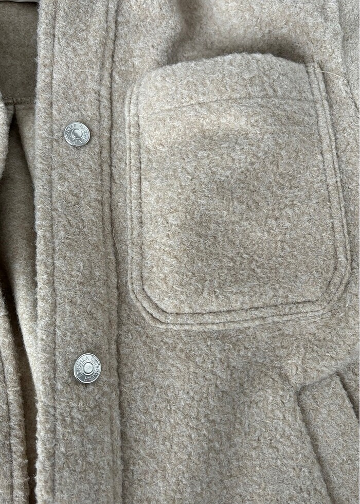 Krem ceket Bershka - Görsel 3