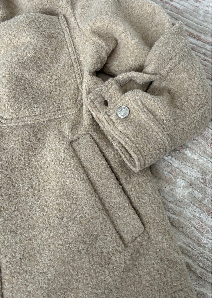 Krem ceket Bershka - Görsel 4