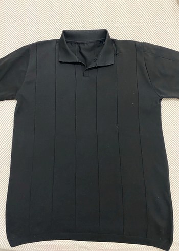 Düz Siyah Erkek Polo Tişört