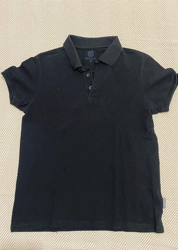 Diğer Siyah Düğmeli Erkek Polo Tişört Erkek