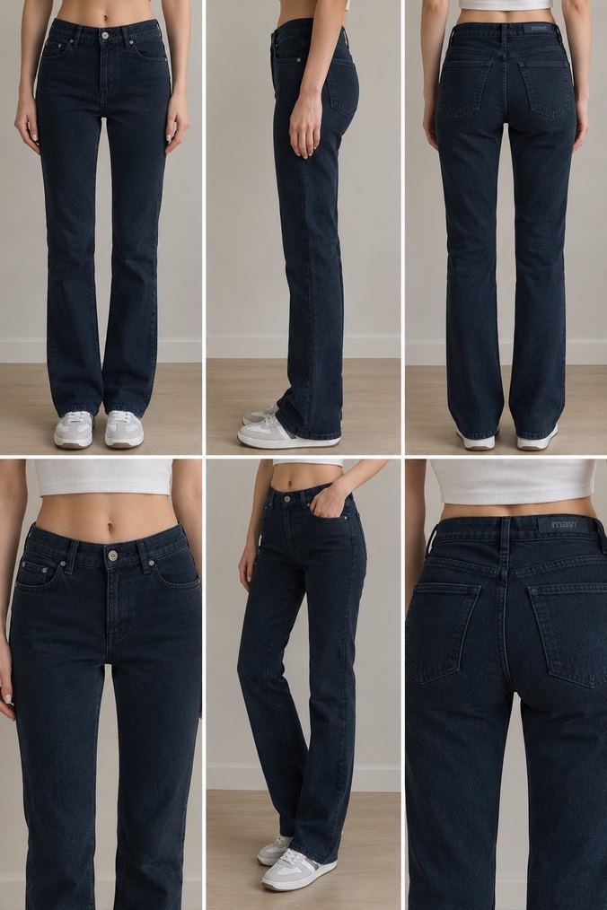 Mavi Koyu Lacivert Denim Jean — görsel 13/14