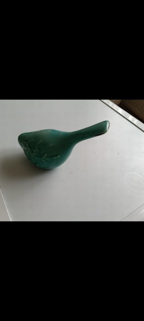 Turkuaz Renkli Kuş Figürin,biblo - Görsel 3
