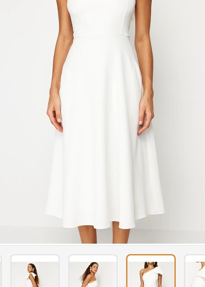 Trendyol Milla fiyonk desenli elbise - Görsel 4