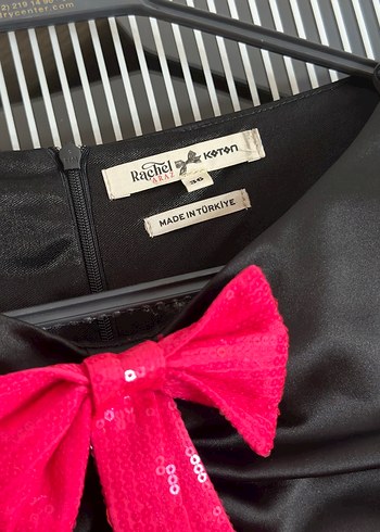 36 Beden Fiyonklu Siyah Mini Gotik Elbise