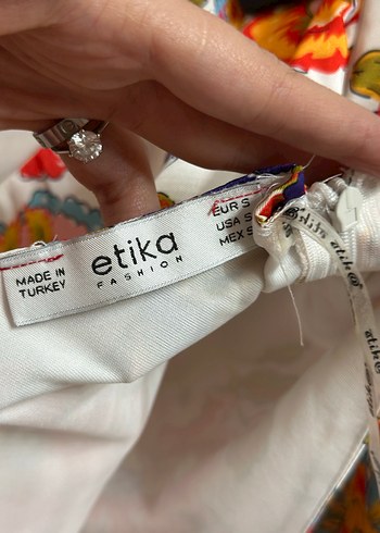 s Beden Çiçek Desenli Tek Omuz Mini Elbise